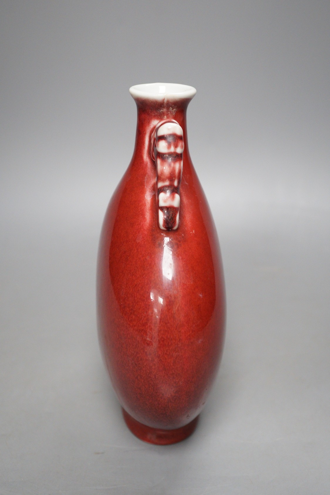 A Chinese sang de boeuf moonflask, 20.5cm